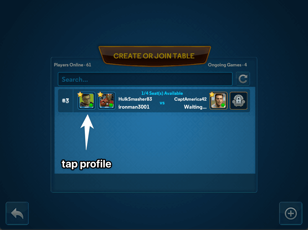 Tap a User Profile to find the Block Button