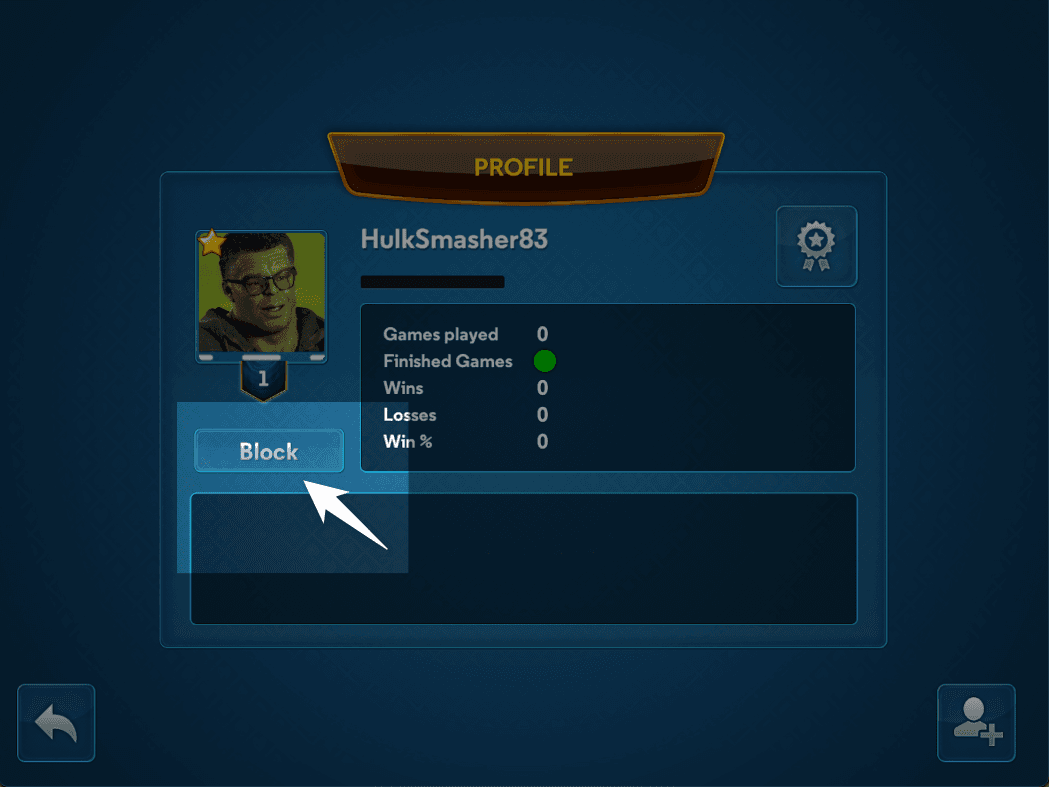 User Block Button